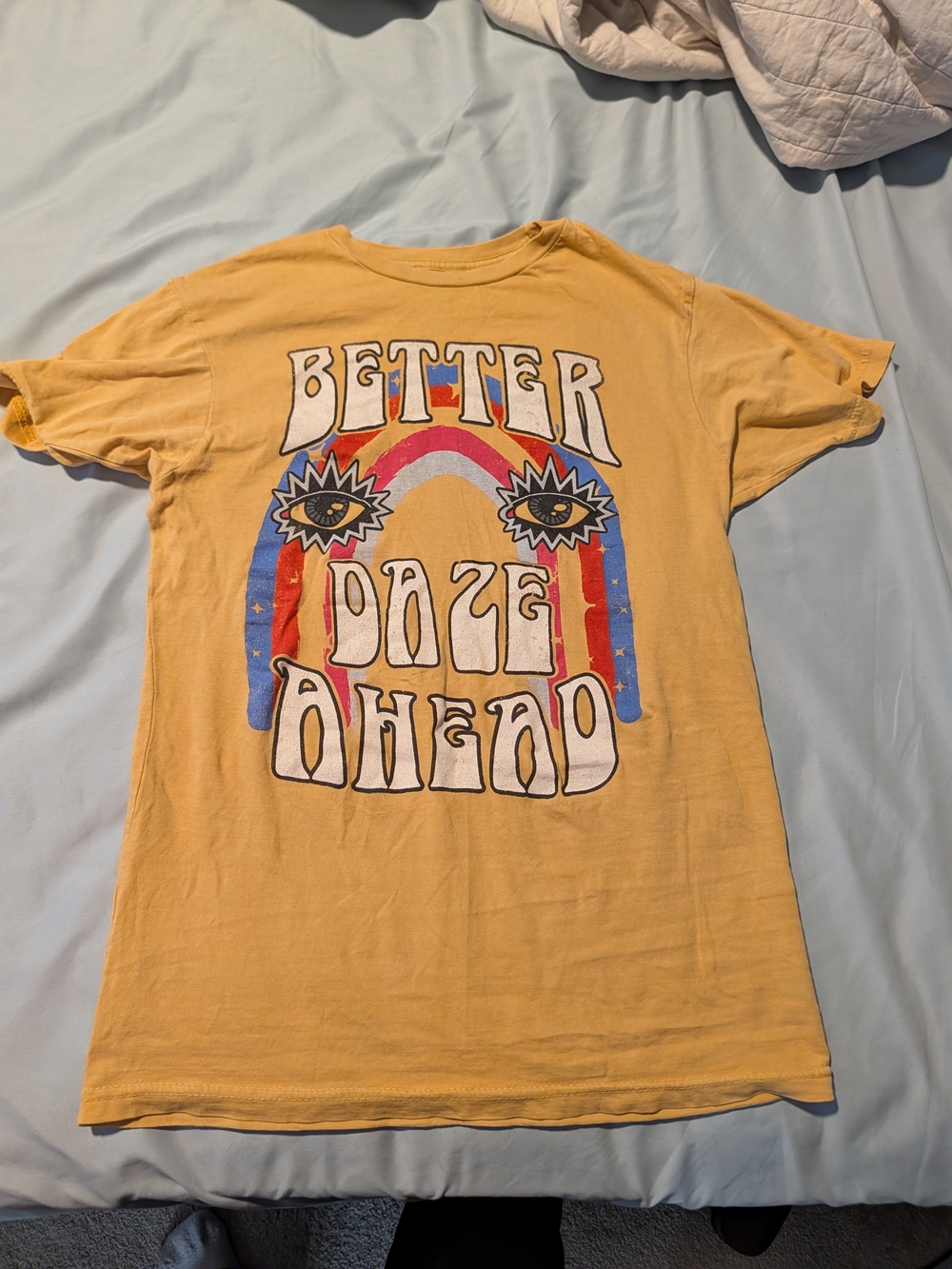 Better Daze Ahead Yellow Graphic T‑Shirt